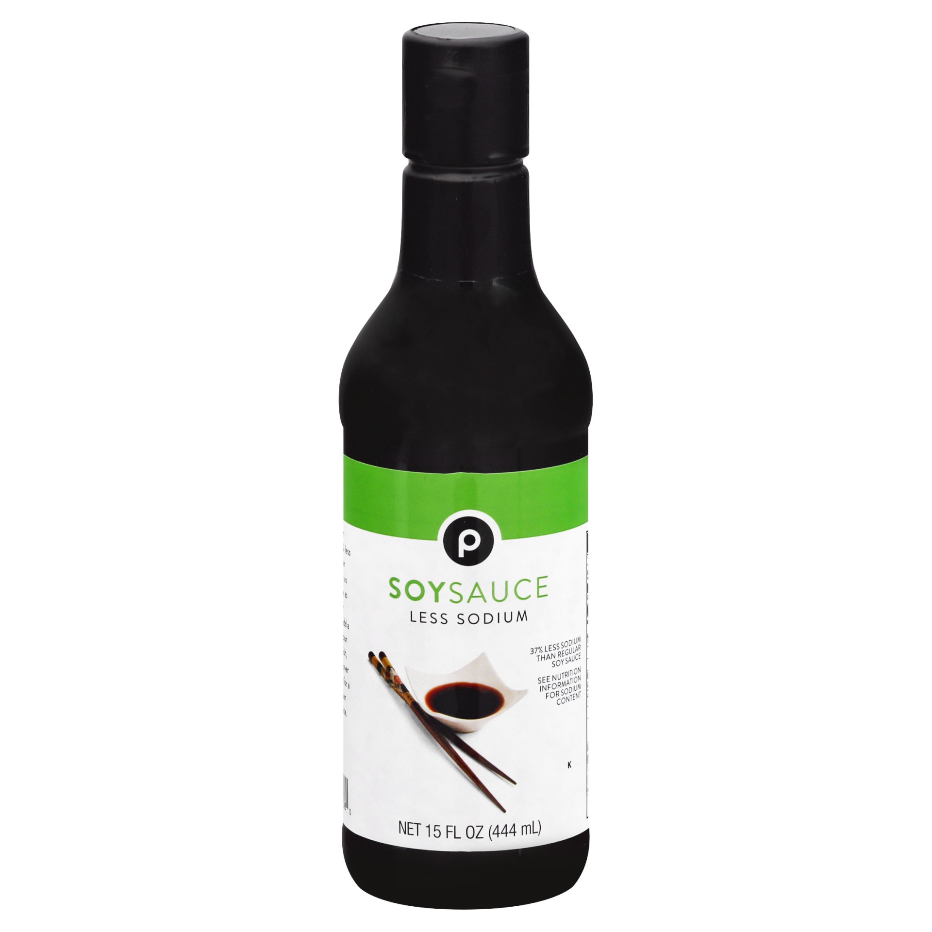 slide 1 of 1, Publix Soy Sauce Less Sodium, 15 oz