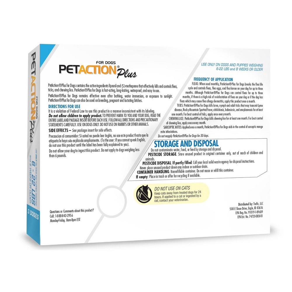 slide 5 of 5, PetAction Pet Action Pro F&T SO Dog 5-22LB 3CT, 3 ct