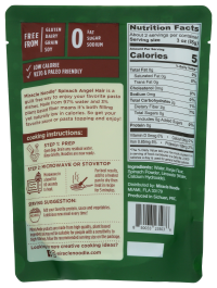 slide 4 of 4, Miracle Noodle Kitchen Spinach Angel Hair Style 7 oz, 7 oz
