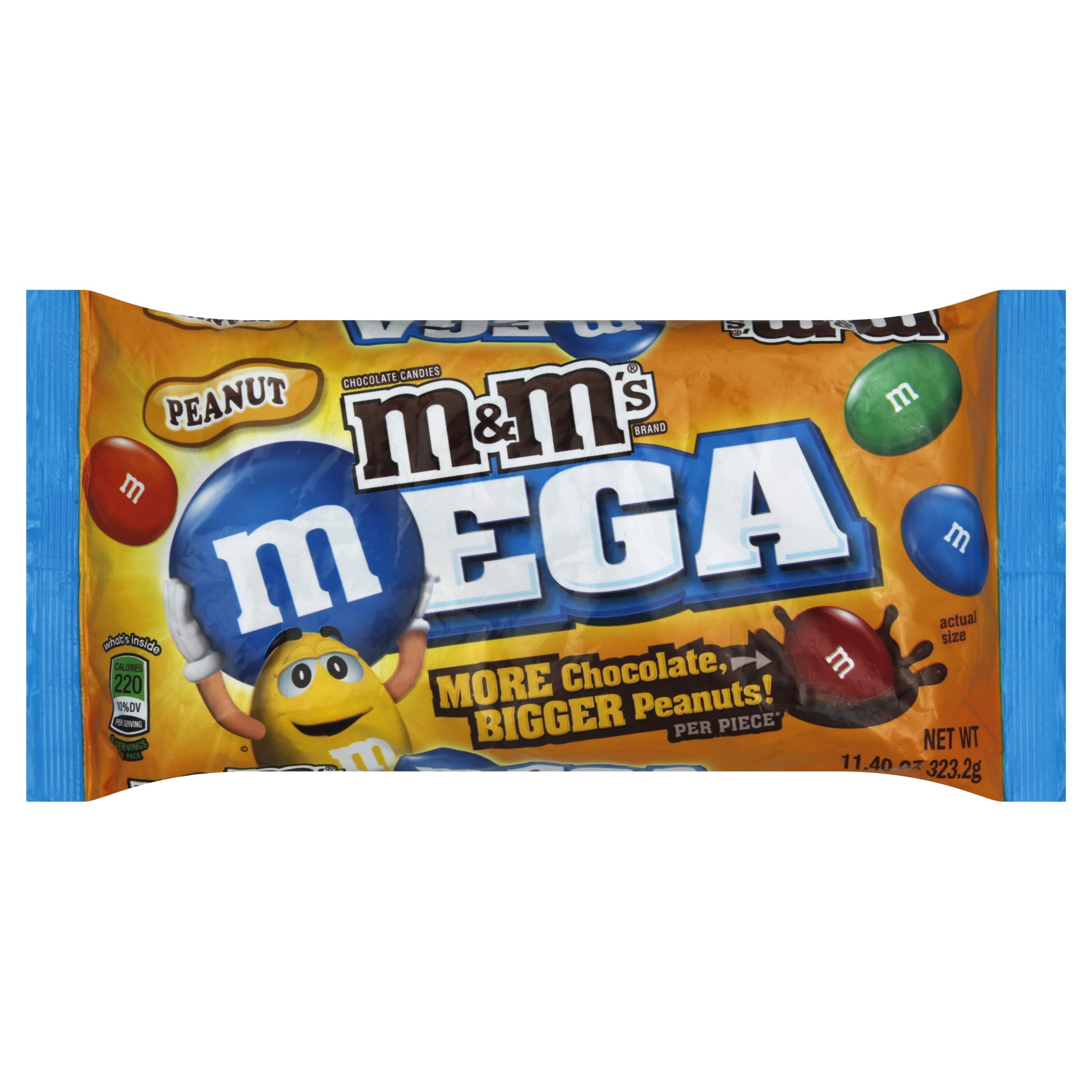 slide 1 of 1, M&M's Mega Peanut Chocolate, 10.2 oz