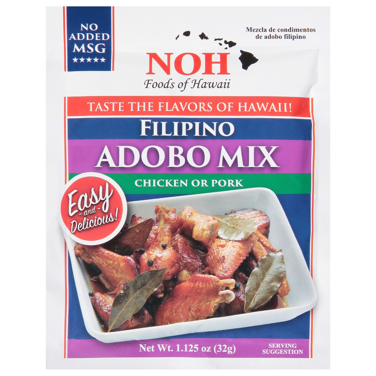 slide 1 of 1, NOH Filipino Chicken or Pork Adobo Mix 1.125 oz, 1.12 oz