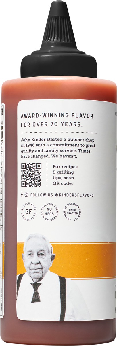 slide 5 of 6, Kinder's Honey Hot BBQ Sauce, 15.5 oz
