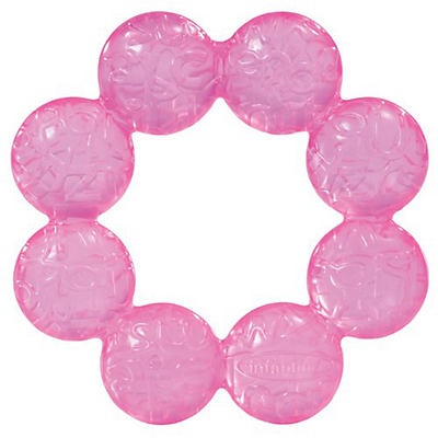 slide 1 of 1, Infantino Water Filled Teether - Pink, 1 ct