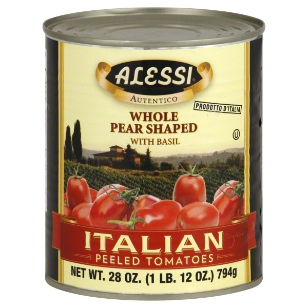 slide 1 of 1, Alessi Italian Whole Peeled Tomatoes With Basil, 28 oz