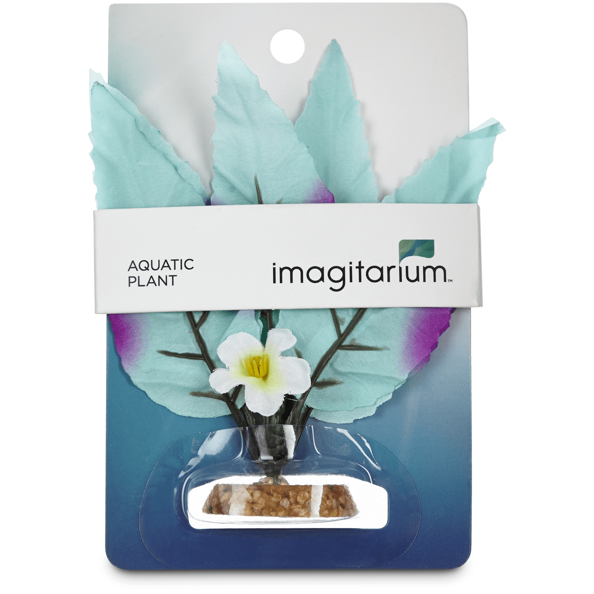 slide 1 of 1, Imagitarium Blue Purple Leaf Silk Plant, SM