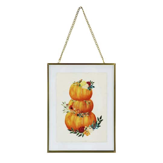 slide 1 of 3, 8" Pumpkin Stack Wall Decor By Ashland, 6 in x 8 in
