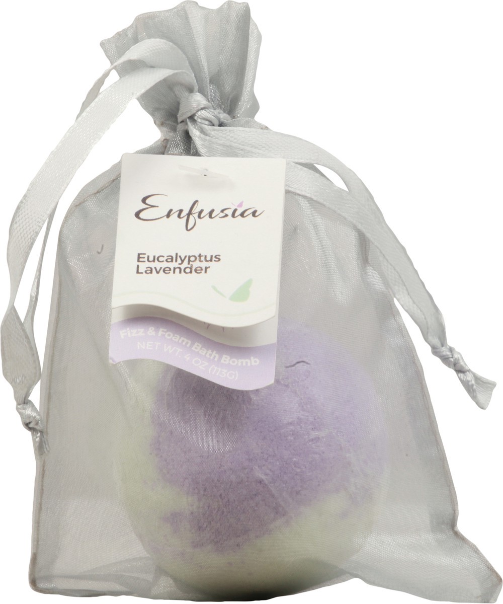 slide 1 of 7, Enfusia Fizz & Foam Eucalyptus Lavender Bath Bomb 4 oz, 4 oz