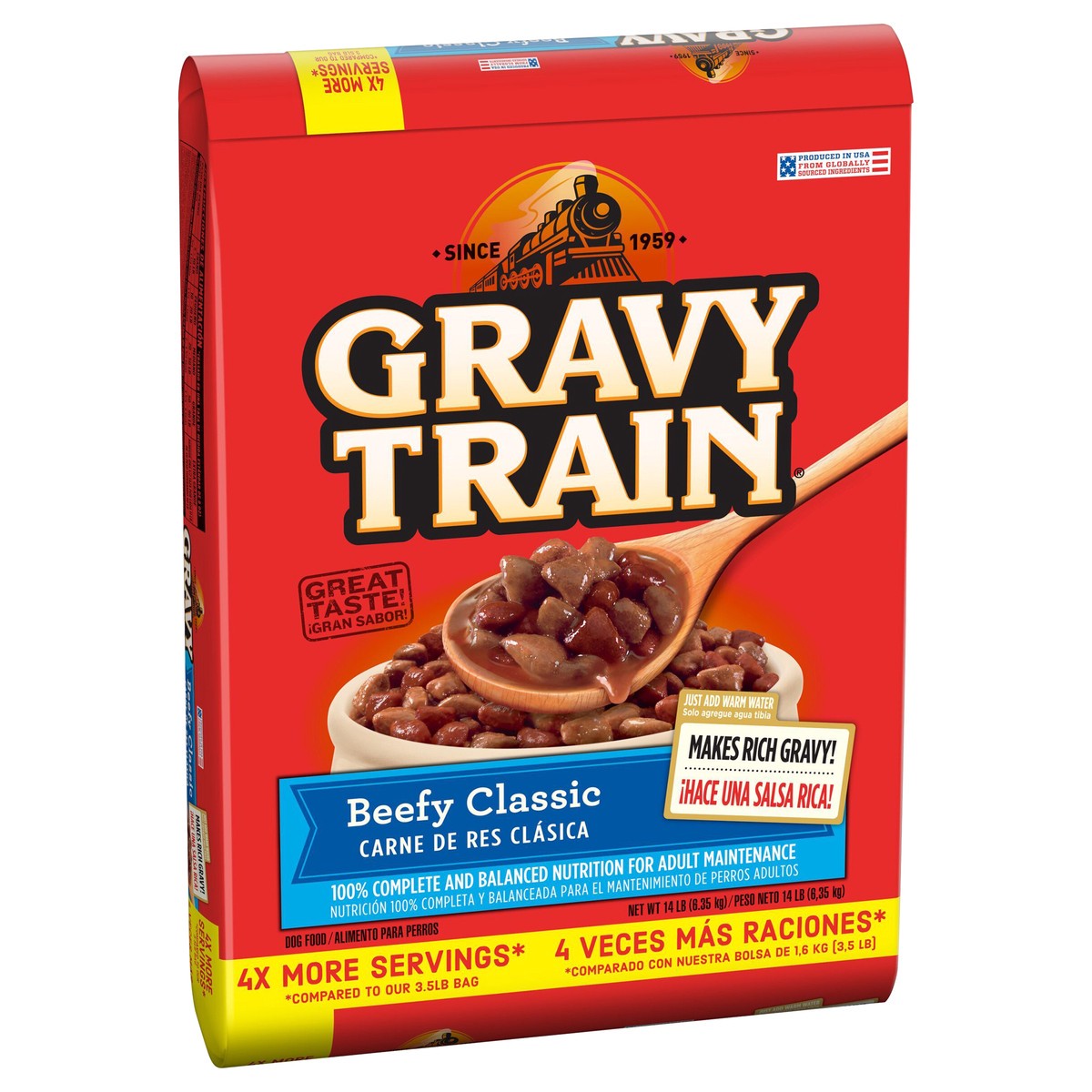 slide 5 of 8, Gravy Train Dog Food Beefy Classic, 14 lb