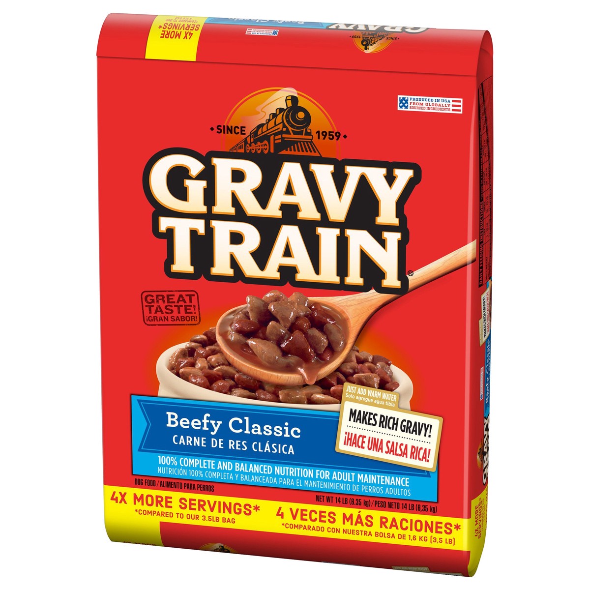 slide 4 of 8, Gravy Train Dog Food Beefy Classic, 14 lb