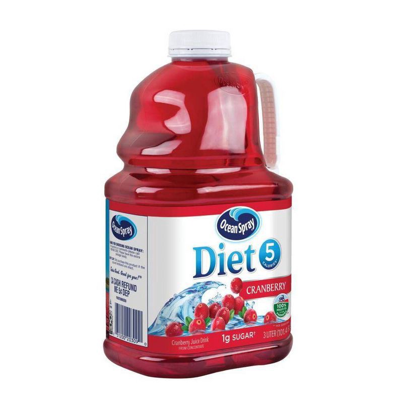 slide 2 of 3, Ocean Spray Diet Cranberry Juice - 101 fl oz Bottle, 101 fl oz