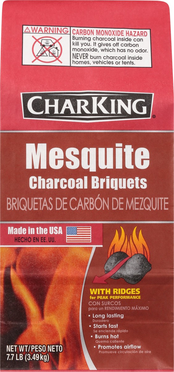 slide 6 of 9, CharKing Mesquite Charcoal Briquets 7.7 lb, 7.7 lb