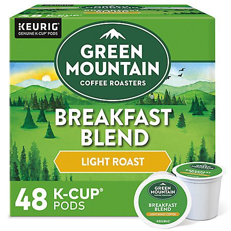slide 1 of 1, Green Mountain Coffee Roasters Breakfast Blend Light Roast Coffee K Cup Pods - 48 Count, 48 ct