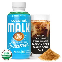 MALK Organic Non-Dairy Sweet Cream Coconut Milk Creamer 16 fl oz