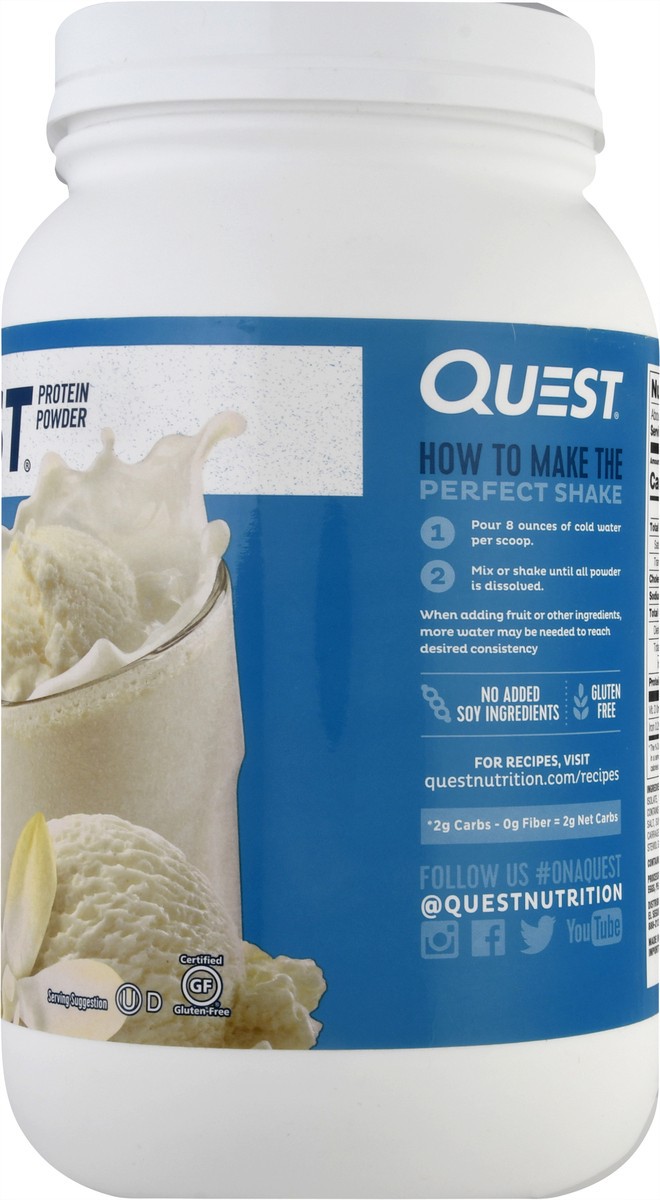 slide 10 of 13, Quest Vanilla Milkshake Protein Powder 3 lb, 3 lb