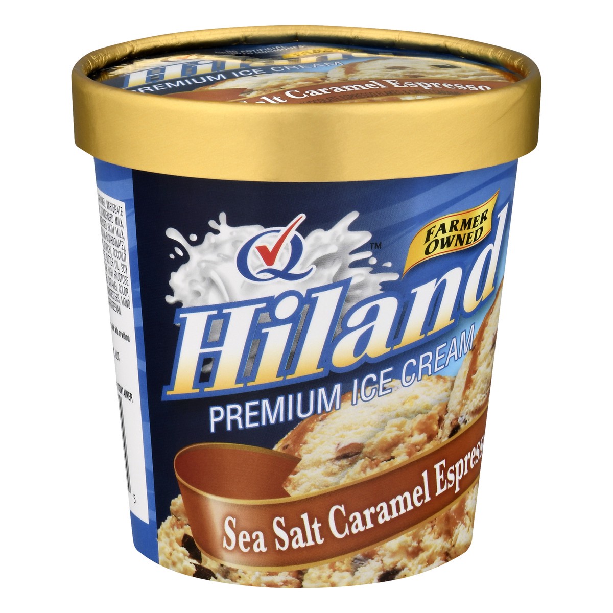 slide 7 of 9, Hiland Dairy Premium Sea Salt Caramel Espresso Ice Cream 1 pt, 1 pint