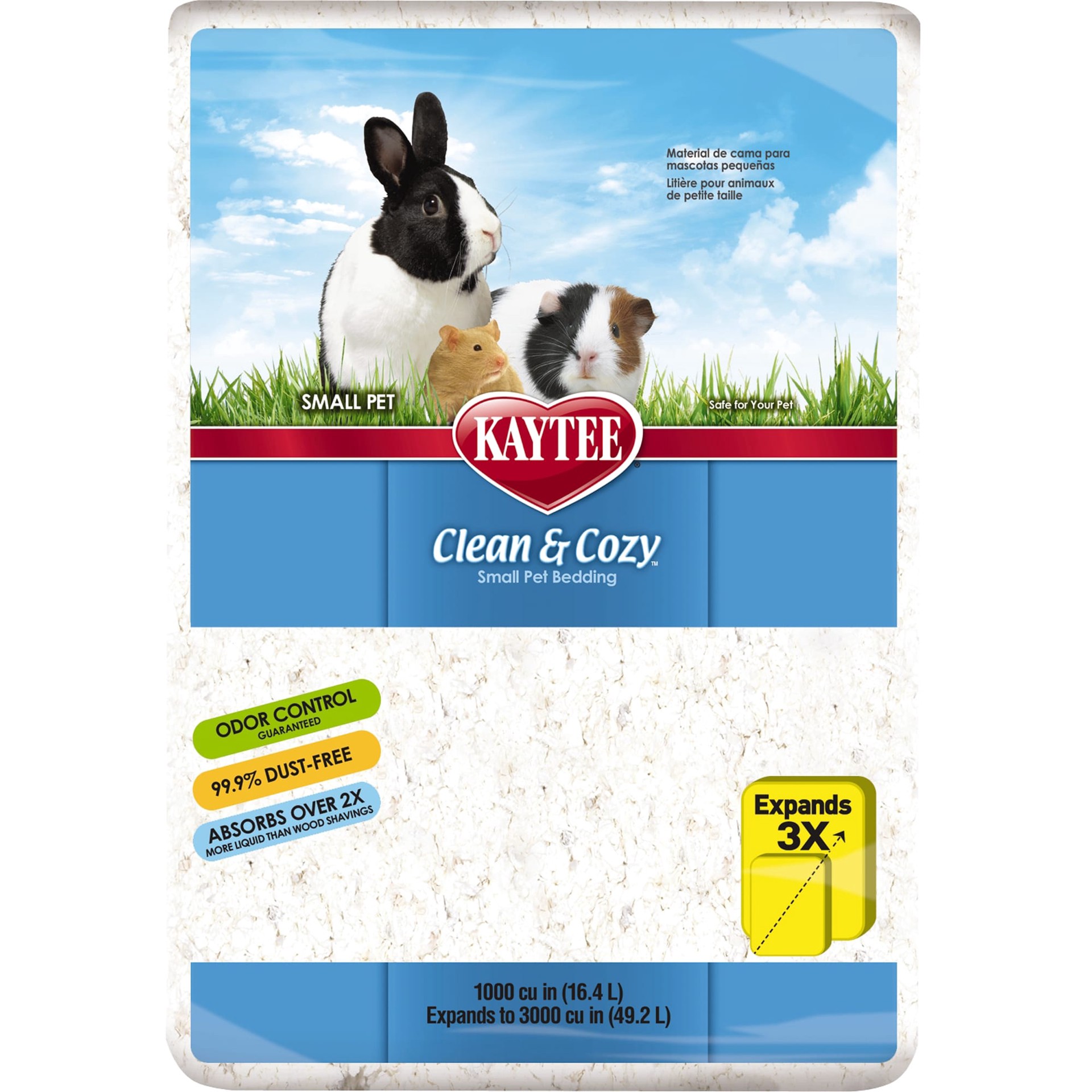 slide 1 of 10, Kaytee Clean & Cozy White Small Animal Pet Bedding 49.2 Liters, 1 ct