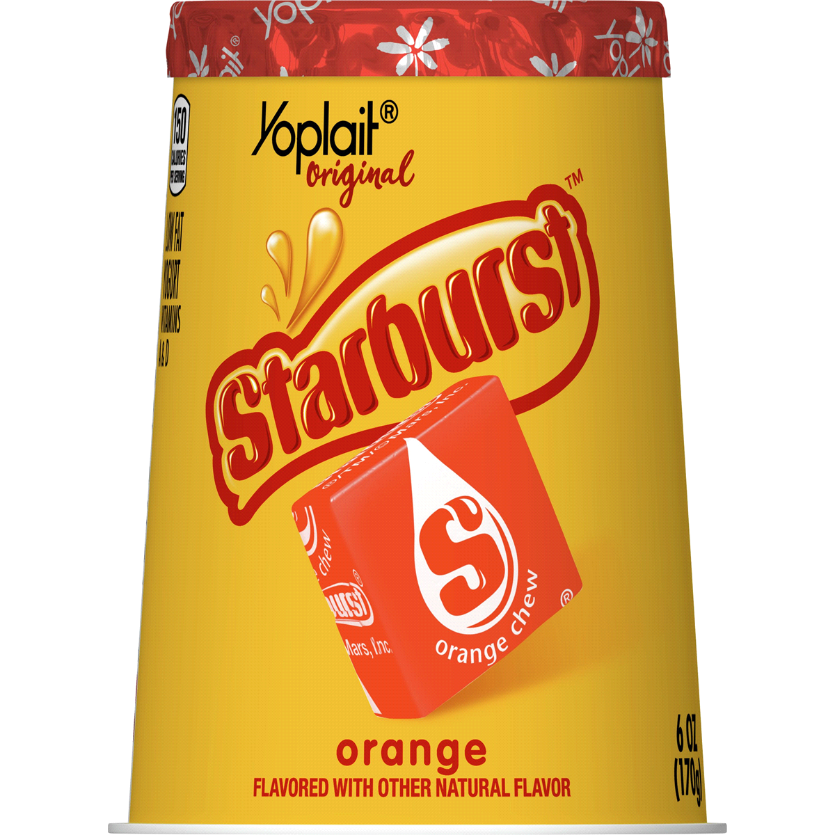 slide 1 of 10, Yoplait Starburst Yogurt Orange, 6 oz