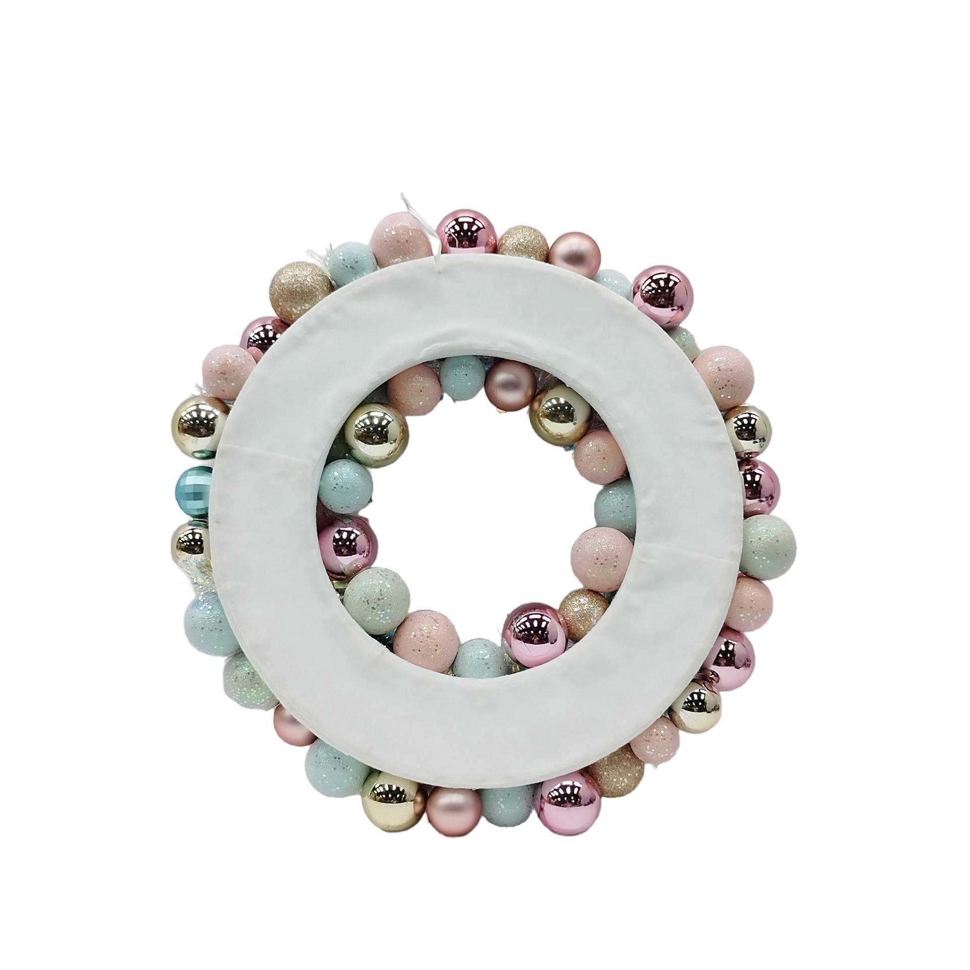 slide 2 of 2, 22" Sparkly Shatterproof Ball Ornament Wreath By Ashland, 22 in