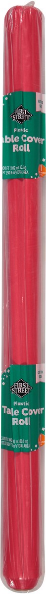 slide 7 of 11, First Street Fs Red Table Cover Roll 40X100, 1 ct