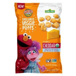 Earth's Best Organic 123 Sesame Street Cheddar Organic Veggie Puffs 1.55 oz Bag