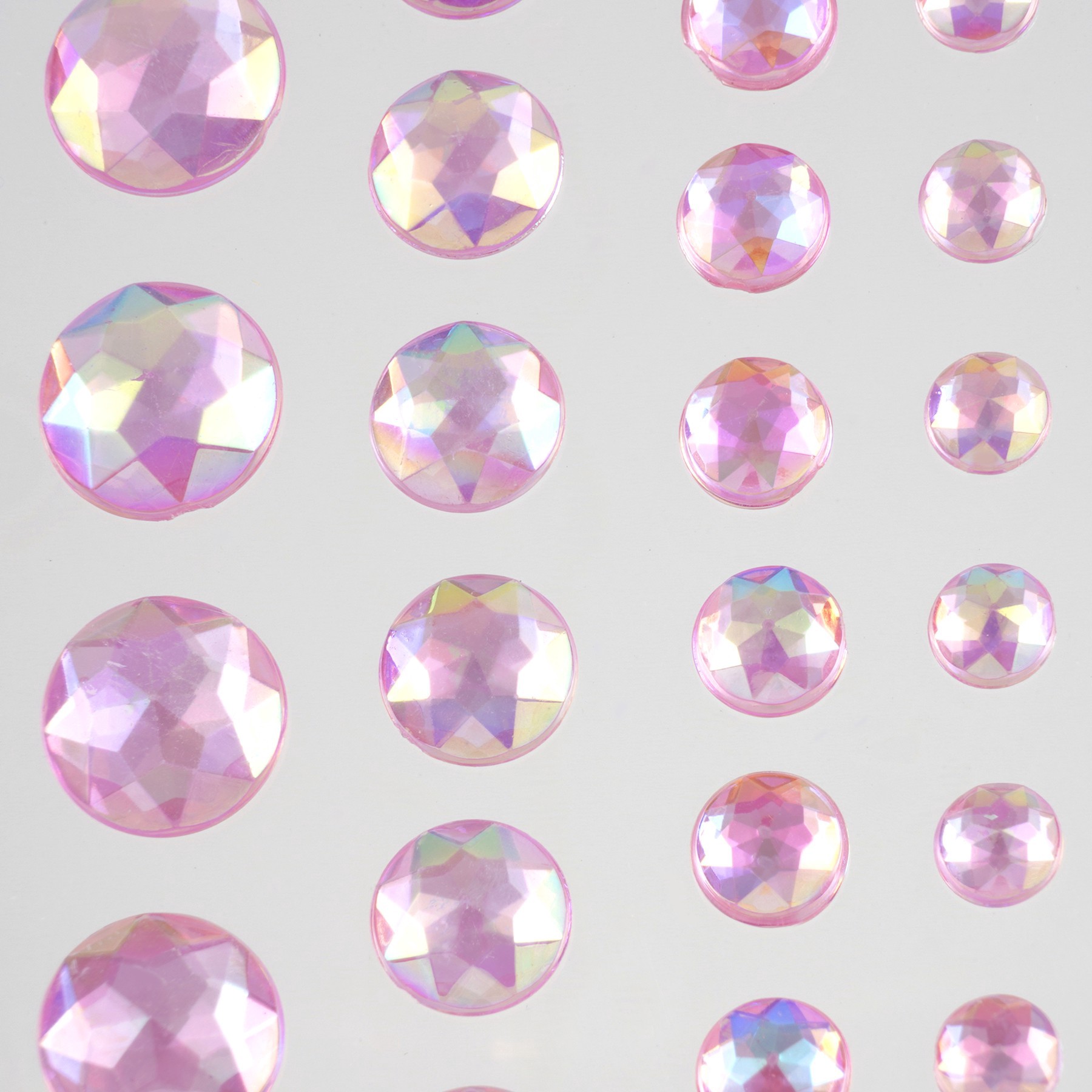 slide 2 of 4, Adhesive Backed Iridescent Rhinestones By Recollections, includes 4mm, 6mm, 8mm and 10mm diameter
