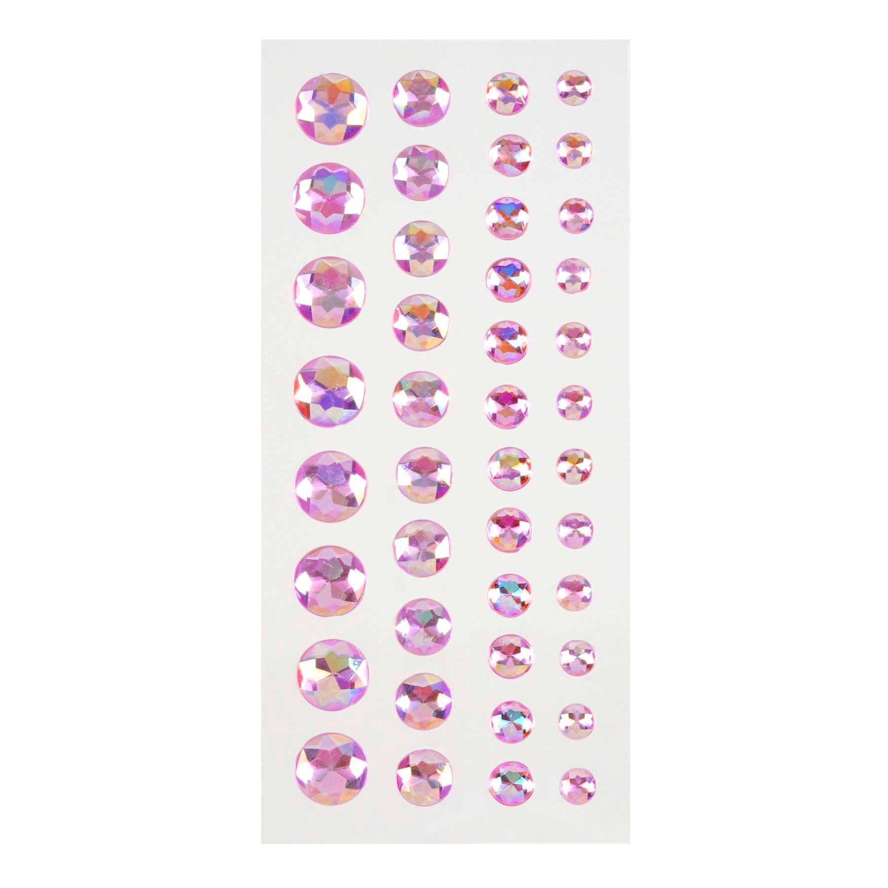 slide 3 of 4, Adhesive Backed Iridescent Rhinestones By Recollections, includes 4mm, 6mm, 8mm and 10mm diameter
