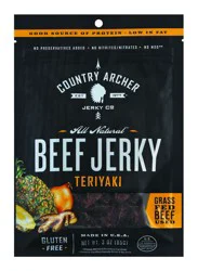 Country Archer All Natural Grass Fed Teriyaki Beef Jerky