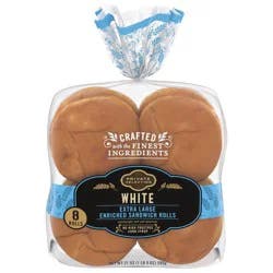 Private Selection White Extra Large Sandwich Rolls