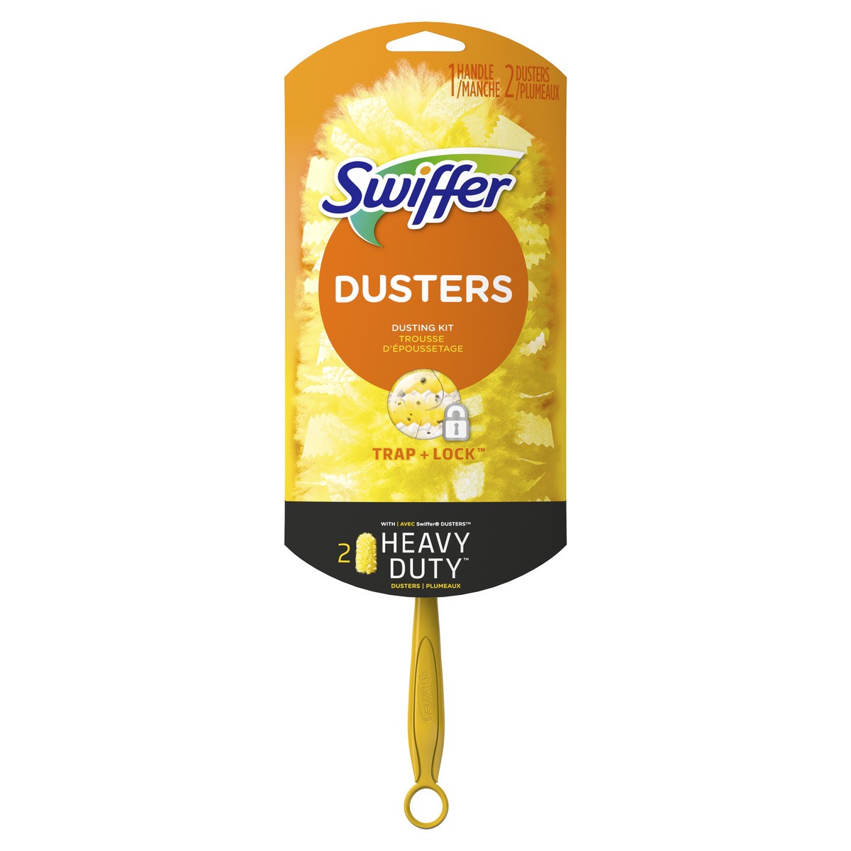 slide 1 of 3, Swiffer Dusters Cleaning Kit, Feather Duster Alternative, Unscented, Includes 1 Handle + 2 Refills, 2 ct