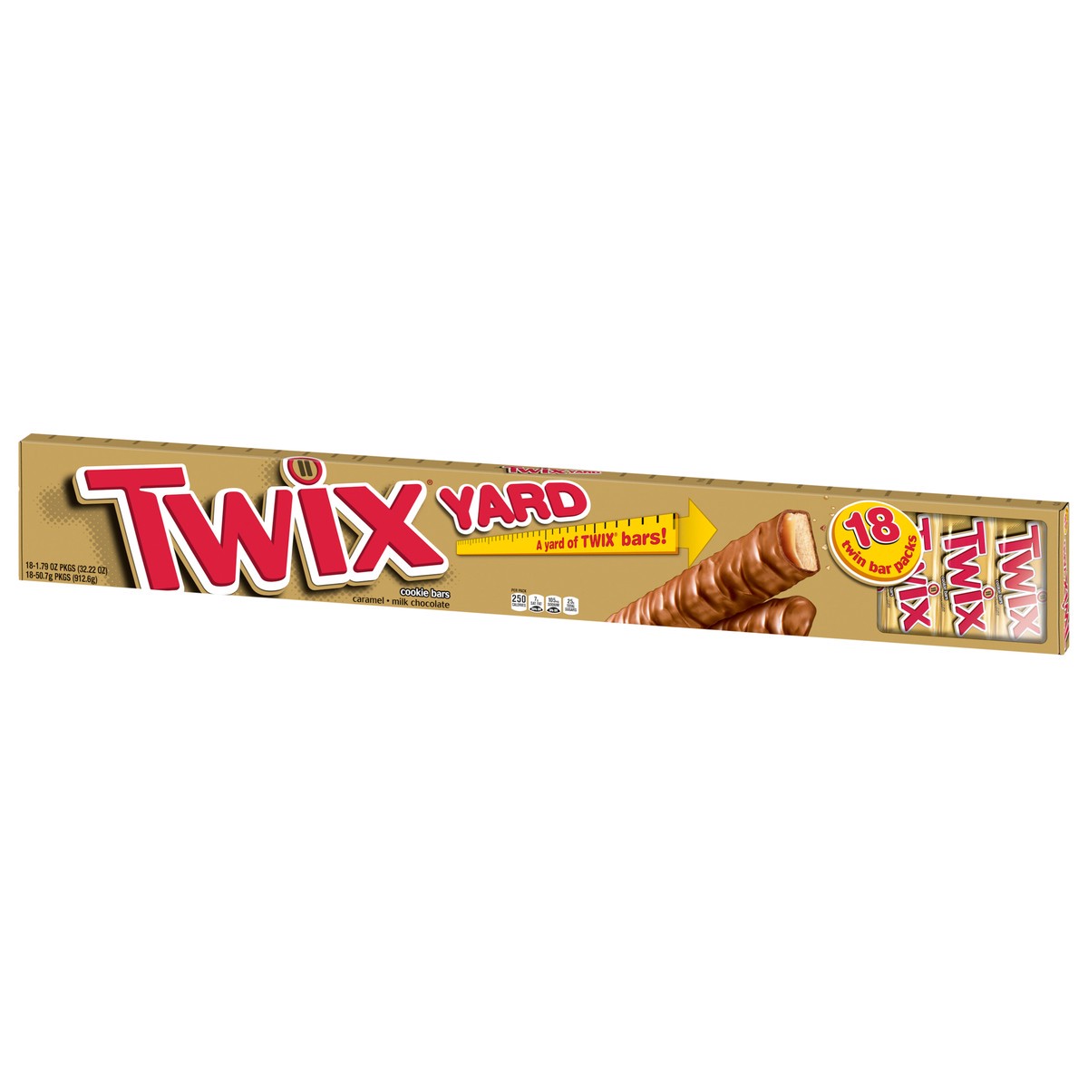 slide 6 of 12, TWIX Yard Christmas Full Size Chocolate Candy Bars, 32.22 oz pack, 18 bars per pack, 18 ct