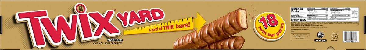 slide 2 of 12, TWIX Yard Christmas Full Size Chocolate Candy Bars, 32.22 oz pack, 18 bars per pack, 18 ct