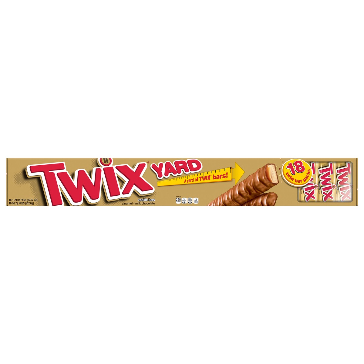 slide 8 of 12, TWIX Yard Christmas Full Size Chocolate Candy Bars, 32.22 oz pack, 18 bars per pack, 18 ct