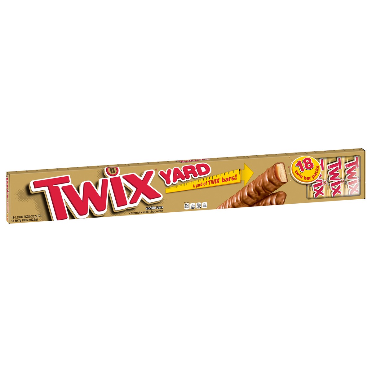 slide 11 of 12, TWIX Yard Christmas Full Size Chocolate Candy Bars, 32.22 oz pack, 18 bars per pack, 18 ct