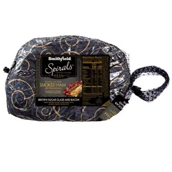 Smithfield Brown Sugar Glaze With Bacon Spiral Ham