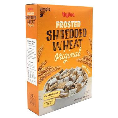 slide 1 of 1, Hy-Vee Frosted Shredded Wheat Original, 18 oz