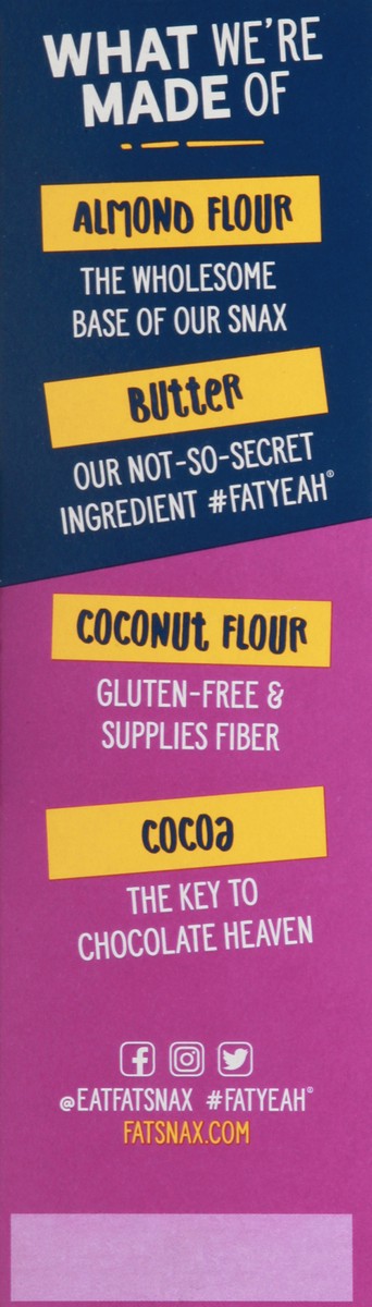 slide 4 of 10, Fat Snax Almond Flour Crunchy Double Chocolate Cookies 5 oz, 5 oz