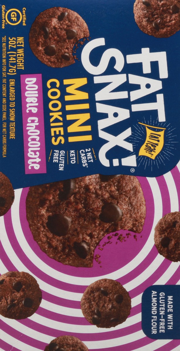 slide 6 of 10, Fat Snax Almond Flour Crunchy Double Chocolate Cookies 5 oz, 5 oz