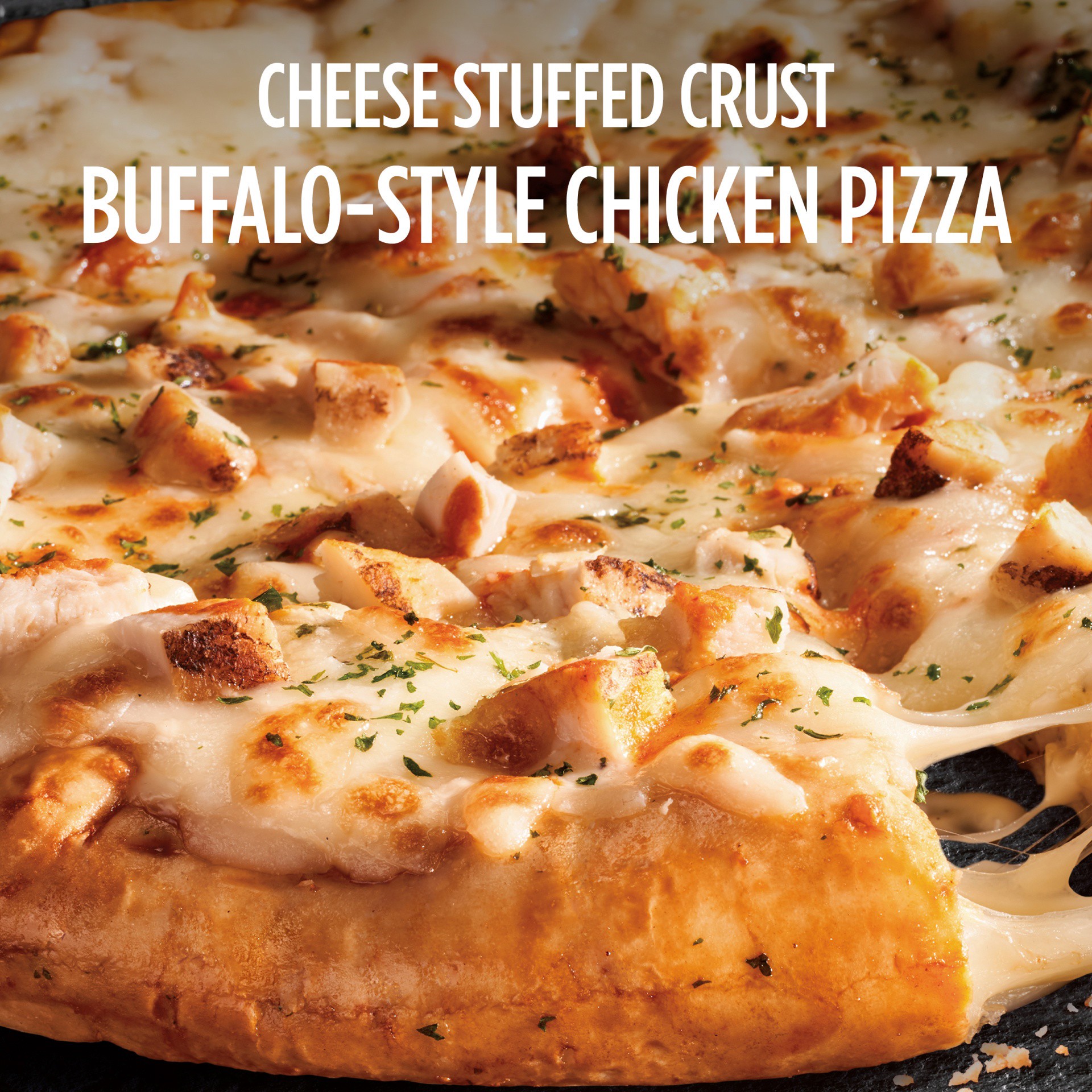 slide 5 of 7, DiGiorno Cheese Stuffed Crust Buffalo-Style Chicken Frozen Pizza, 20.9 oz