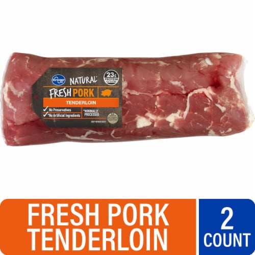 slide 1 of 6, Kroger Fresh Natural Pork Tenderloin, per lb