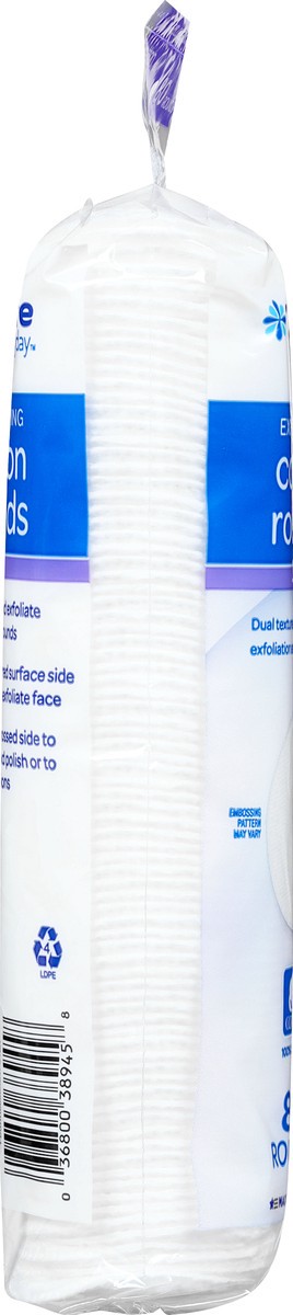 slide 4 of 9, TopCare Everyday Dual Textured Surface Exfoliating Cotton Rounds 80 ea, 80 ct