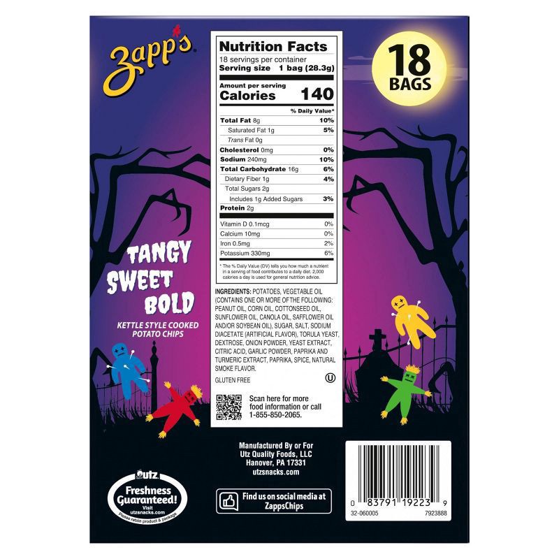 slide 8 of 8, Zapp's 18 oz ZP Voodoo Hall Multipk 18 Ct - DSD, 18 oz