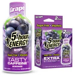 5-hour ENERGY, Extra Strength, Grape, 2 Pack, 1.93 oz.