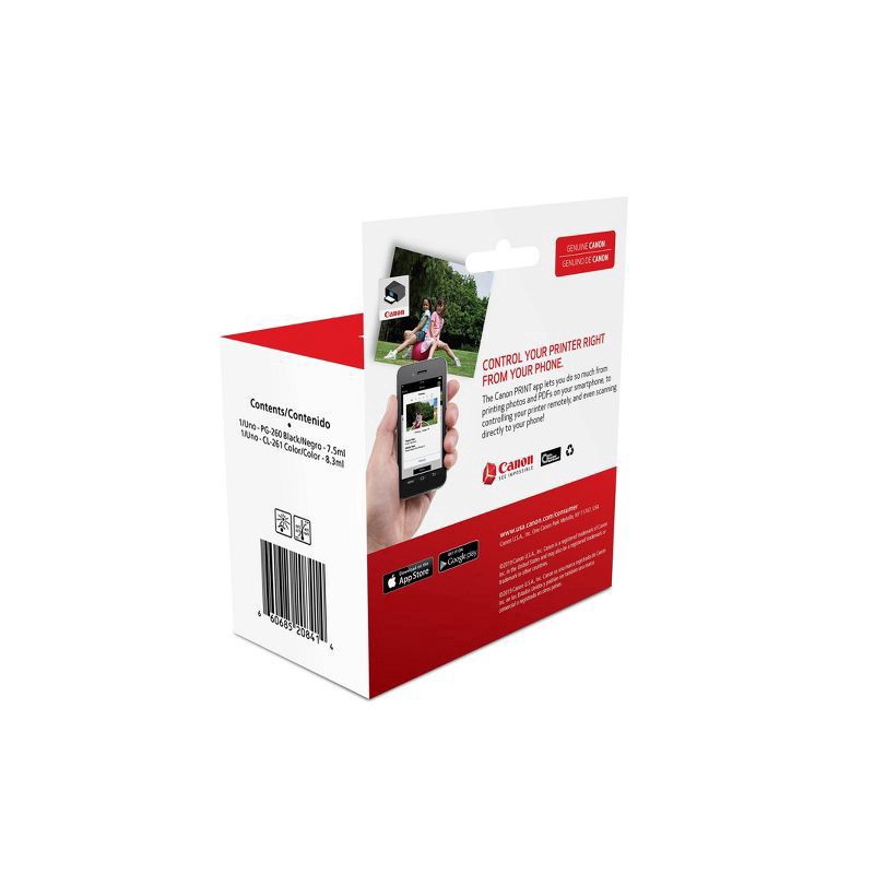 slide 3 of 4, Canon Pg-260/Cl-261 Complete Set Ink Value Pack, 1 ct