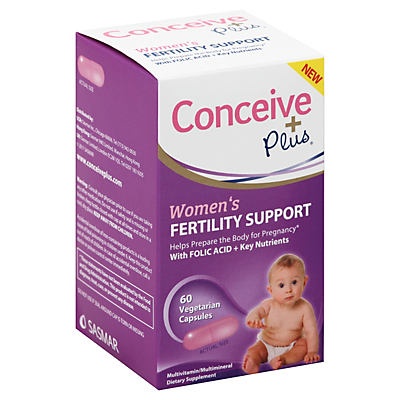 slide 1 of 1, Sasmar Conceive Plus Fertility Supplement Women's, 60 ct