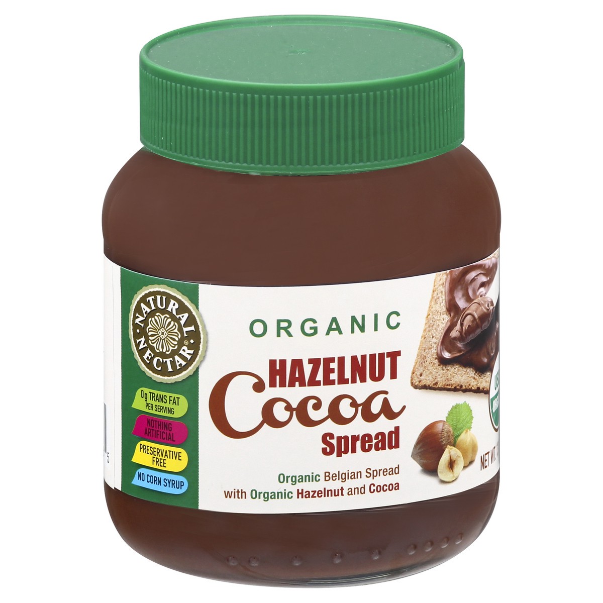 slide 9 of 12, Natural Nectar Organic Hazelnut Cocoa Spread 13 oz, 13 oz