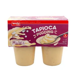 Weis Quality Tapioca Snack Pudding Desserts - 4 ct; 13 oz