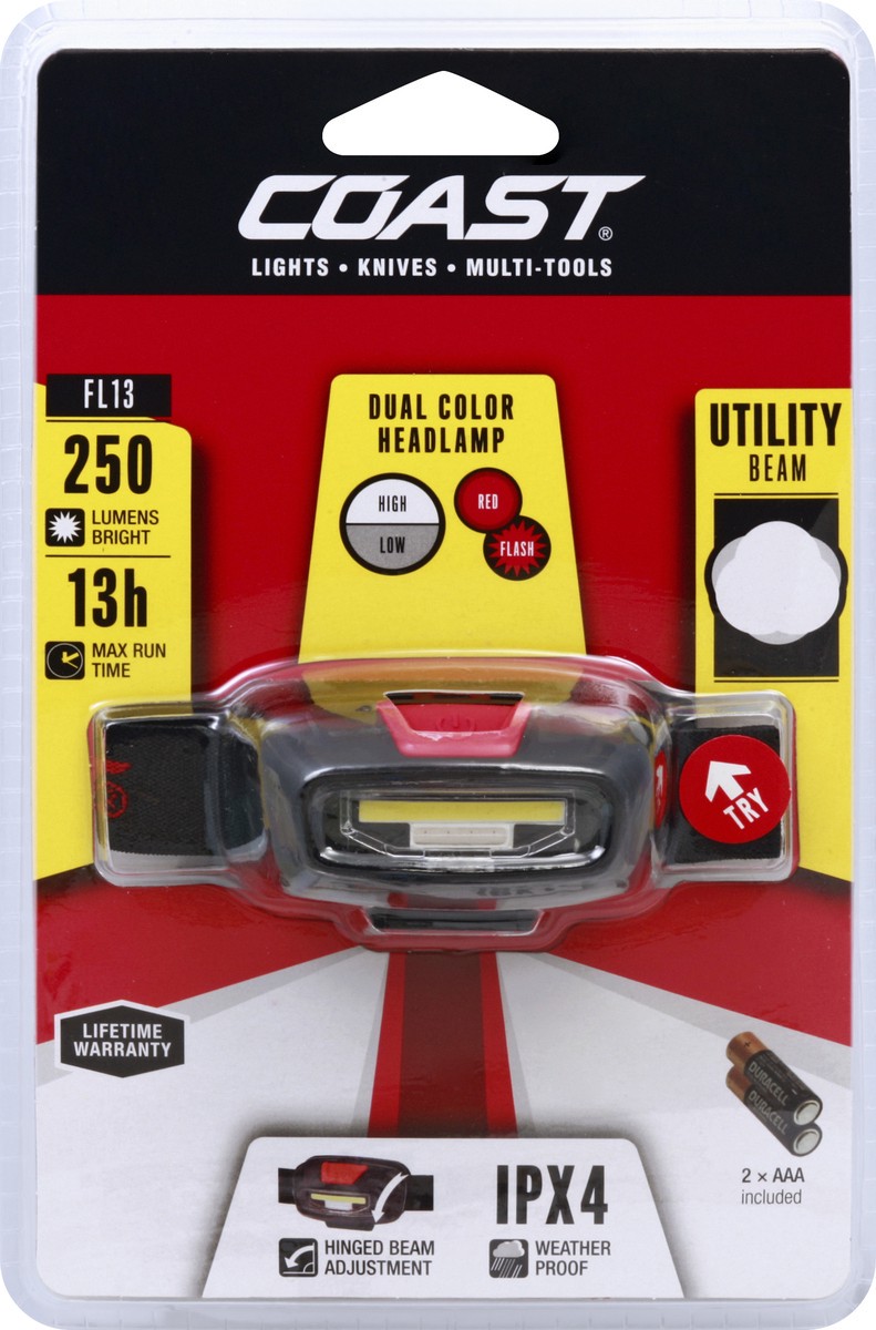 slide 6 of 6, Coast Duel Color Head Lamp W/ Utilit, 1 ct