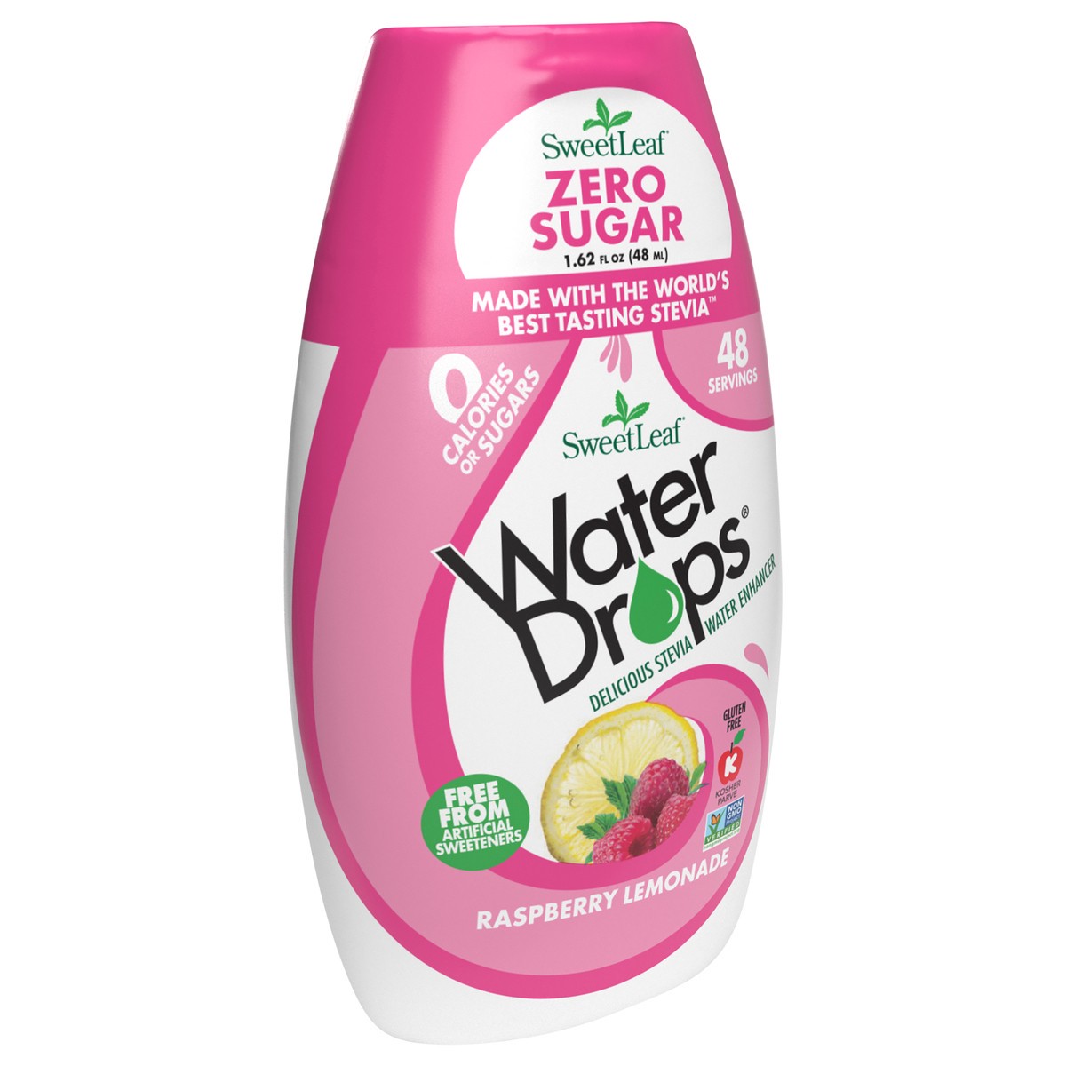 slide 5 of 5, SweetLeaf Raspberry Lemon Water Drops, 1.62 fl oz