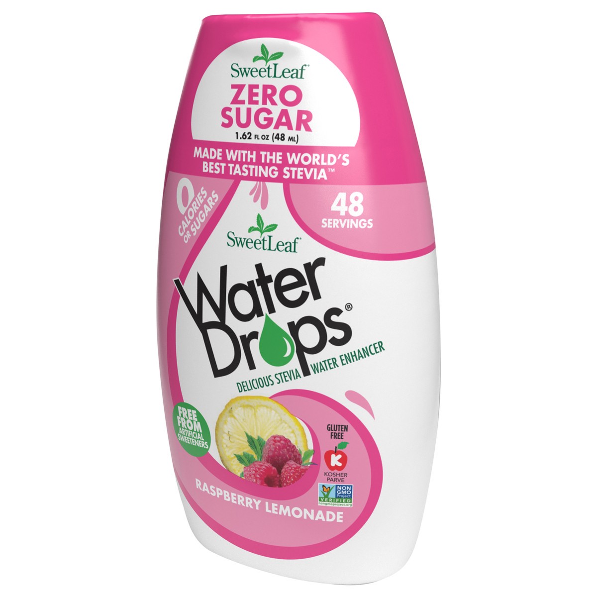 slide 3 of 5, SweetLeaf Raspberry Lemon Water Drops, 1.62 fl oz