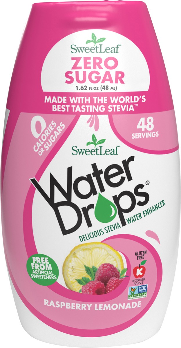 slide 2 of 5, SweetLeaf Raspberry Lemon Water Drops, 1.62 fl oz